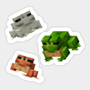 Mine Frogs Sticker